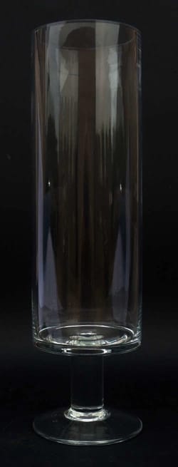 vaas cilinder op voet d10 x h36 cm poul