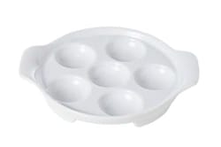 escargotbordje d14.5-17.5xh2.7cm voor 6 escargots
