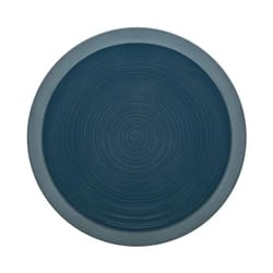 plat bord rond 29 cm bahia bleu de roche DEGRENNE